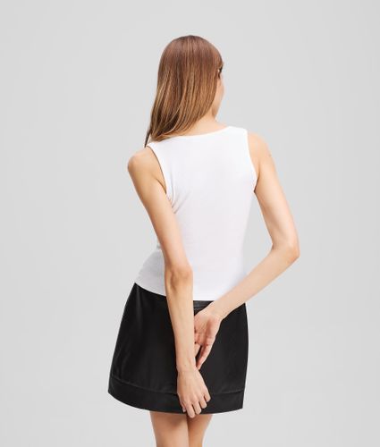 Ribbed V-neck Tank Top, , , Taille: Xs - Karl Lagerfeld - Modalova
