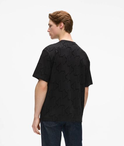 T-shirt Avec Monogram Façon All-over, , , Taille: Xs - Karl Lagerfeld - Modalova