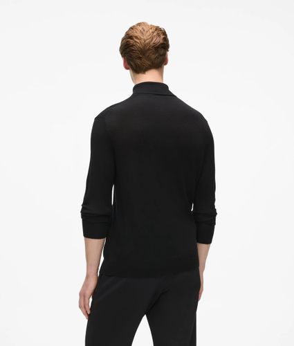 Pull-over En Laine À Col Roulé Monogram, , , Taille: Xs - Karl Lagerfeld - Modalova