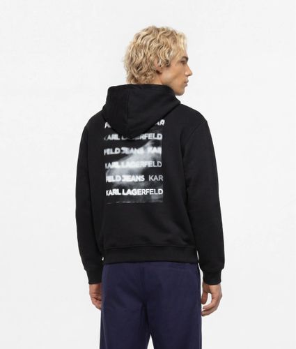 Sweat À Capuche Avec Logo Encadré Effet Ombré, , , Taille: Xs - KL Jeans - Modalova