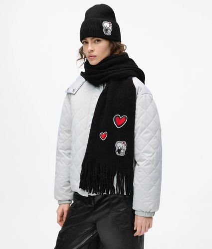 Écharpe Avec Écusson Ikon, , , Taille: One Size - Karl Lagerfeld - Modalova