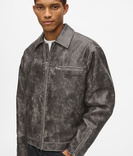 Veste En Simili-cuir Effet Usé, , , Taille: Xs - KL Jeans - Modalova