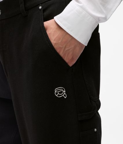 Pantalon En Toile Ikon, , , Taille: 46 - Karl Lagerfeld - Modalova