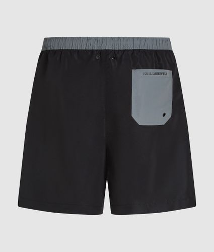 Short De Bain Contrasté Rue St-guillaume, , , Taille: Xs - Karl Lagerfeld - Modalova