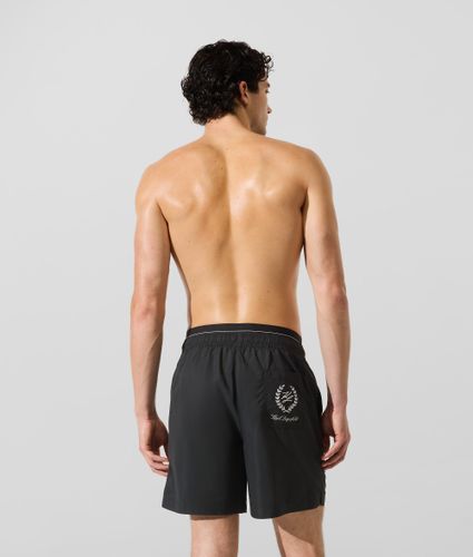 Short De Bain De Longueur Moyenne Avec Double Élastique À La Taille, , , Taille: Xs - Karl Lagerfeld - Modalova