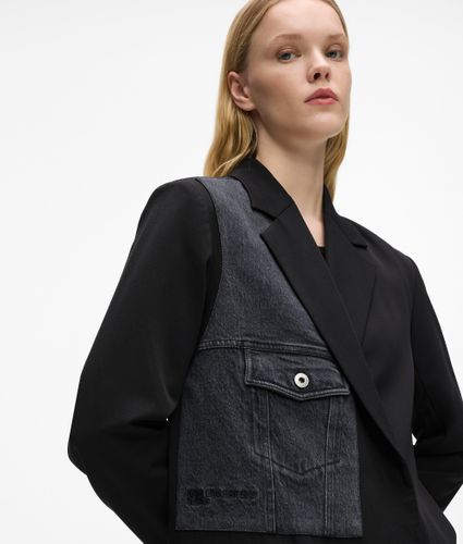 Blazer Avec Empiècement En Denim, , -, Taille: Xs - KL Jeans - Modalova