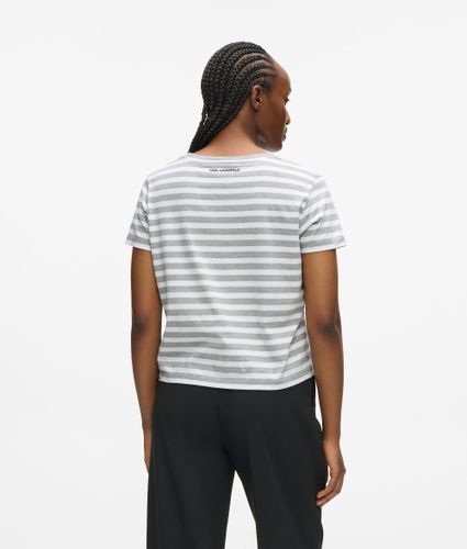 T-shirt À Rayures Ikon, , , Taille: Xs - Karl Lagerfeld - Modalova