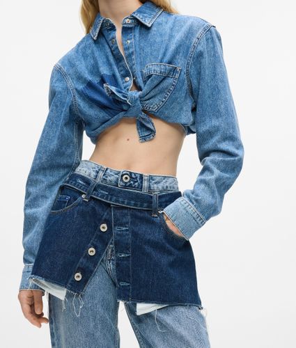 Jean Droit À Taille Haute Effet Superposé, , , Taille: 2530 - KL Jeans - Modalova