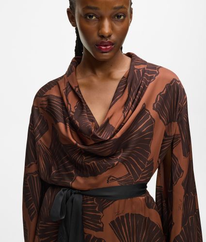 Robe-kaftan Imprimée D'éventails, , , Taille: 38 - Karl Lagerfeld - Modalova