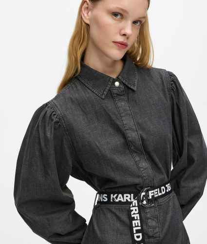 Robe Ceinturée En Denim, , , Taille: Xs - KL Jeans - Modalova