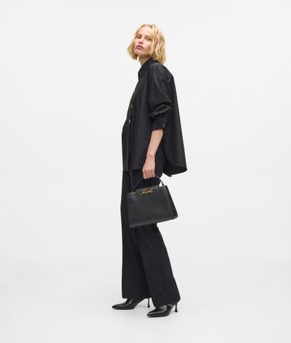 Sac À Poignée Supérieure De Taille Moyenne K/signature, , /, Taille: One Size - Karl Lagerfeld - Modalova