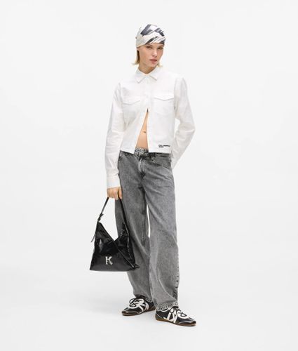 Sac En Toile Ultra-brillant Au Motif Géométrique, , , Taille: One Size - KL Jeans - Modalova