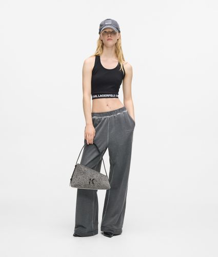 Sac Porté Épaule Géométrique En Denim, , , Taille: One Size - KL Jeans - Modalova