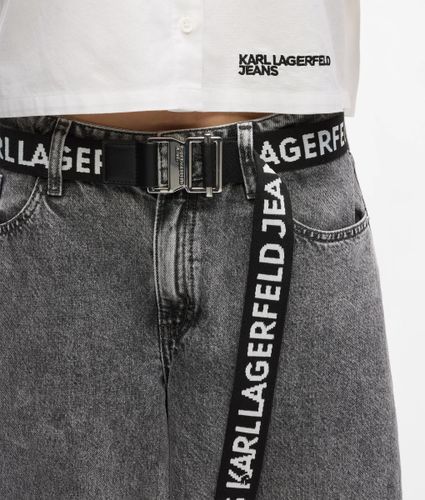 Ceinture En Toile À Logo, , , Taille: One Size - KL Jeans - Modalova