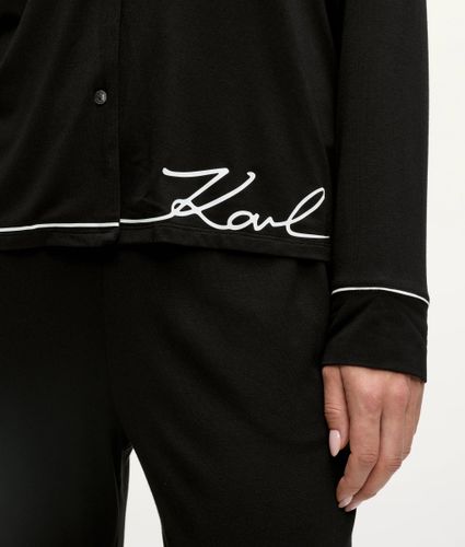 Pyjama Long Signature, , , Taille: Xs - Karl Lagerfeld - Modalova