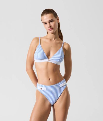 Bas De Bikini Taille Haute Avec Boutons Dorés, , , Taille: Xs - Karl Lagerfeld - Modalova