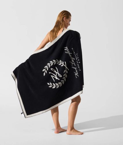 Serviette De Plage Avec Écusson, , , Taille: One Size - Karl Lagerfeld - Modalova