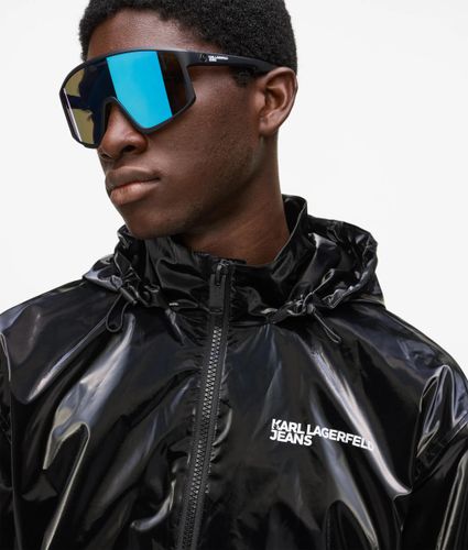 Veste Bomber À Capuche Brillante, , , Taille: Xs - KL Jeans - Modalova