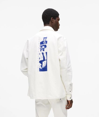 Surchemise En Denim Avec Imprimé Karl Graphique, , , Taille: Xs - KL Jeans - Modalova