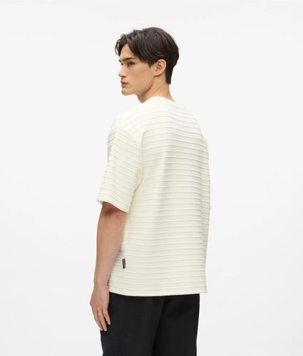 T-shirt À Rayures Texturées, , , Taille: Xs - Karl Lagerfeld - Modalova