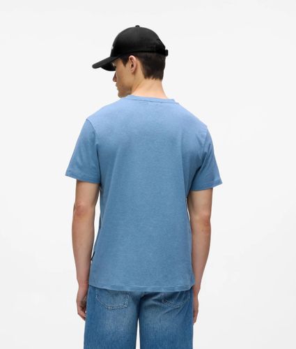 T-shirt Monogram En Lin Mélangé, , , Taille: Xs - Karl Lagerfeld - Modalova