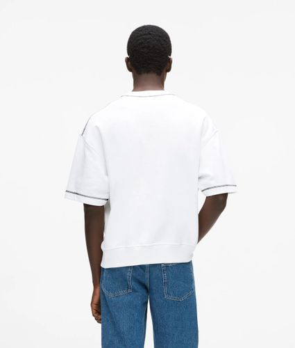 Sweat-shirt À Manches Courtes Avec Points De Couture Contrastés, , , Taille: Xs - KL Jeans - Modalova