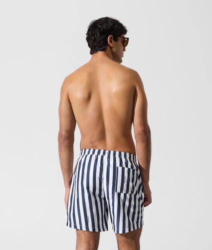 Short De Surf À Rayures De Longueur Moyenne, , , Taille: Xs - Karl Lagerfeld - Modalova
