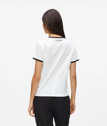 T-shirt Ikon Avec Petit Logo Circulaire, , /, Taille: Xs - Karl Lagerfeld - Modalova
