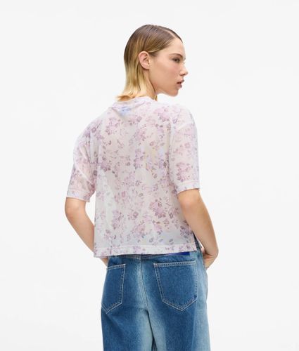 T-shirt À Manches Courtes En Maille À Motif Floral, , , Taille: S - KL Jeans - Modalova