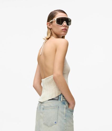 Haut Dos Nu En Maille, , Gris À Calotte Blanche, Taille: S - KL Jeans - Modalova