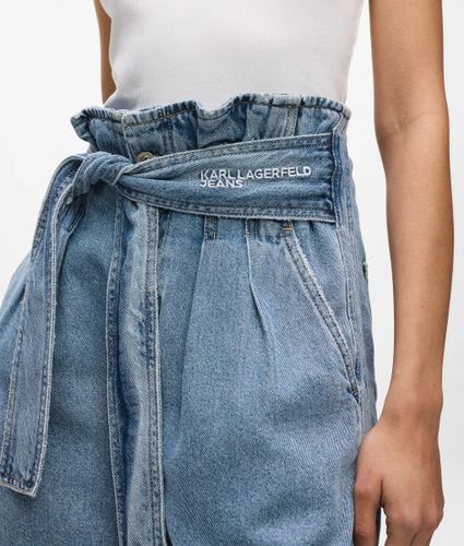Short En Denim À Taille Haute Avec Ceinture, , , Taille: 25 - KL Jeans - Modalova