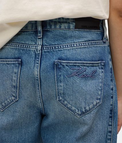 Jean Décontracté À Taille Mi-haute, , , Taille: 24 - Karl Lagerfeld - Modalova
