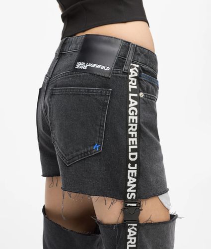 Jean Droit Taille Haute Avec Découpes, , , Taille: 2530 - KL Jeans - Modalova