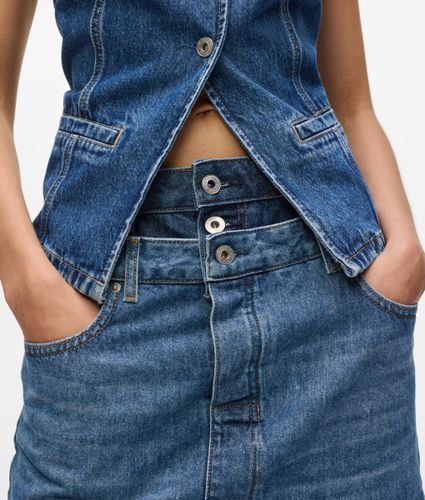 Mini-jupe En Denim Double Épaisseur, , , Taille: Xs - KL Jeans - Modalova