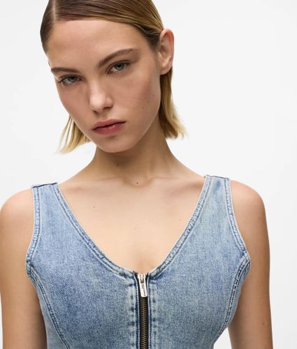 Robe En Denim À Col En V, , , Taille: Xs - KL Jeans - Modalova