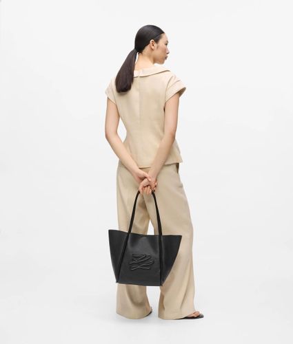 Sac En Toile K/autograph Avec Écusson De Taille Moyenne, , -, Taille: One Size - Karl Lagerfeld - Modalova
