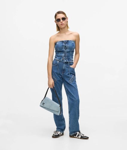 Sac À Rabat En Denim Au Motif Géométrique, , , Taille: One Size - KL Jeans - Modalova