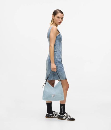Petit Sac En Toile En Denim Au Motif Géométrique, , , Taille: One Size - KL Jeans - Modalova