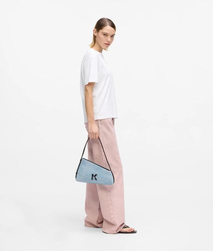Sac Porté Épaule En Denim Au Motif Géométrique, , , Taille: One Size - KL Jeans - Modalova
