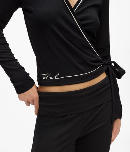 Haut D'intérieur Drapé Signature, , , Taille: Xs - Karl Lagerfeld - Modalova
