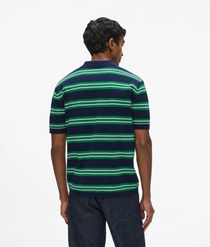 Polo Ikon À Col Rond Et Rayures, , , Taille: Xs - Karl Lagerfeld - Modalova