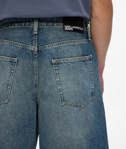 Short En Denim Délavé Et Ample, , , Taille: 28 - KL Jeans - Modalova