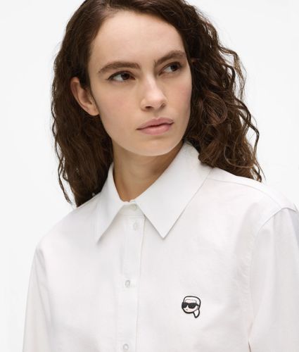 Chemise Ikon Boutonnée En Coton, , , Taille: 38 - Karl Lagerfeld - Modalova