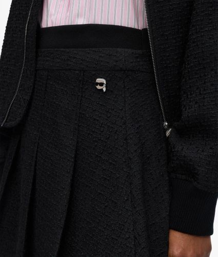 Jupe Plissée En Bouclé Ikon, , , Taille: 38 - Karl Lagerfeld - Modalova