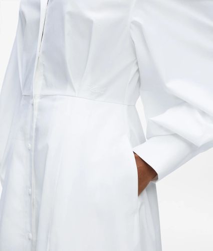 Robe-chemise Plissée En Popeline, , , Taille: 38 - Karl Lagerfeld - Modalova