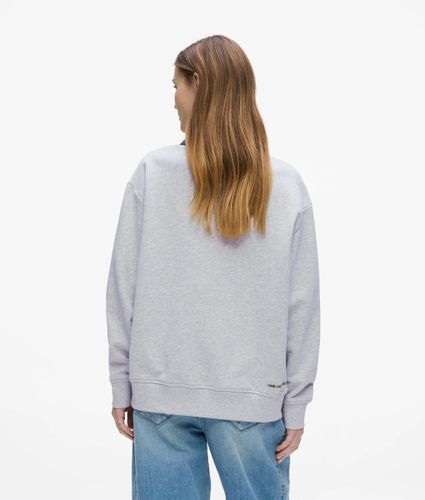 Sweat-shirt Avec Détail En Denim Ikon, , , Taille: Xs - Karl Lagerfeld - Modalova
