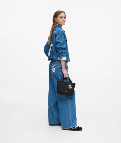 Petit Sac En Toile Ikon Avec Étiquette En Nylon, , , Taille: One Size - Karl Lagerfeld - Modalova