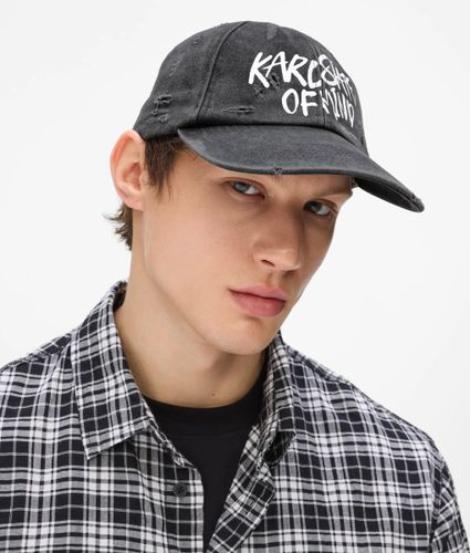 Casquette Délavée Avec Citation Karl, , , Taille: One Size - KL Jeans - Modalova