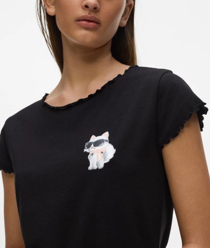T-shirt De Pyjama Ikon Choupette, , , Taille: Xs - Karl Lagerfeld - Modalova