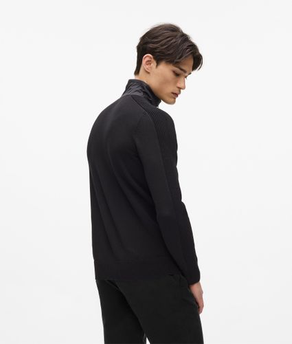 Veste En Maille À Fermeture Zippée, , , Taille: M - Karl Lagerfeld - Modalova